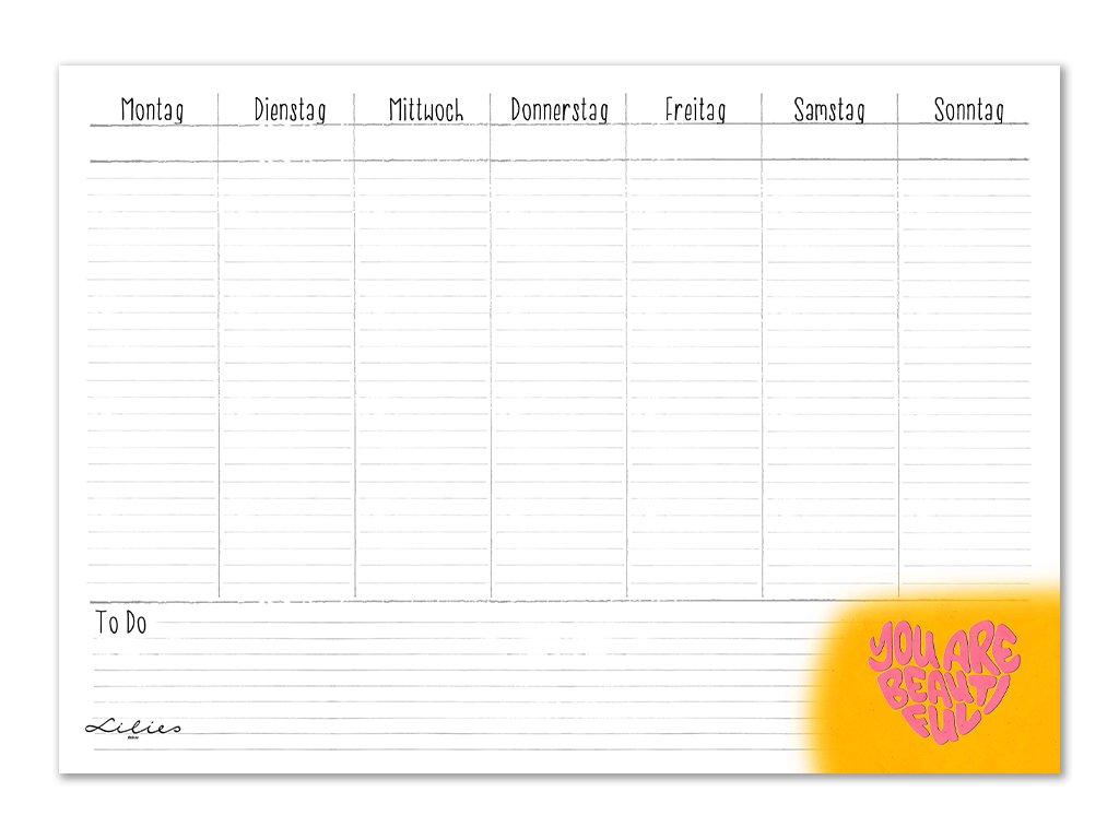 Lilies Berlin Freebies kostenlose Geschenke für Juli 2025, you are beautiful