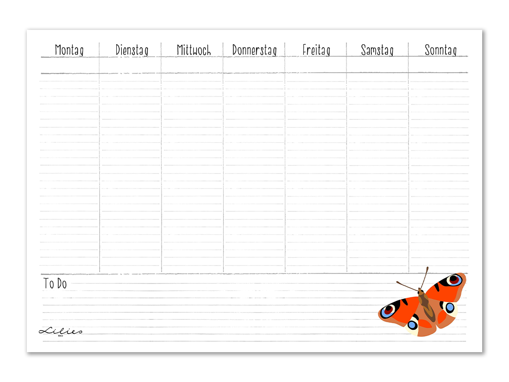 Lilies Berlin Freebies kostenlose Geschenke für September 2025, schmetterling