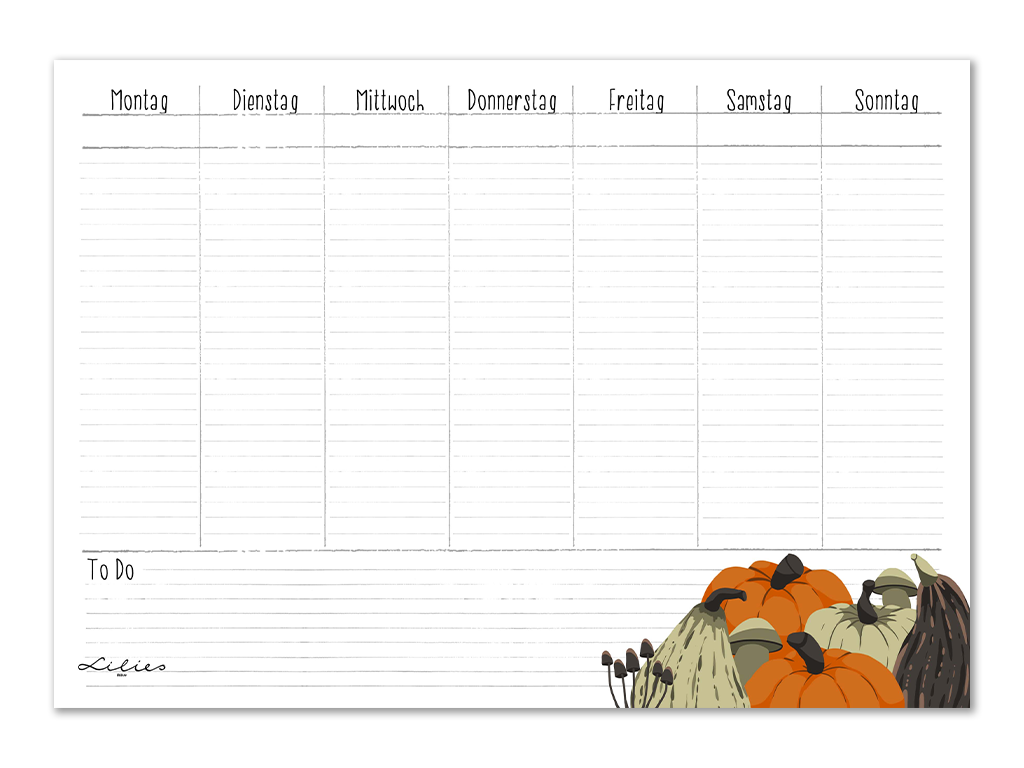 Lilies Berlin Freebies kostenlose Geschenke für Oktober 2025, Kürbisse Herbst Halloween
