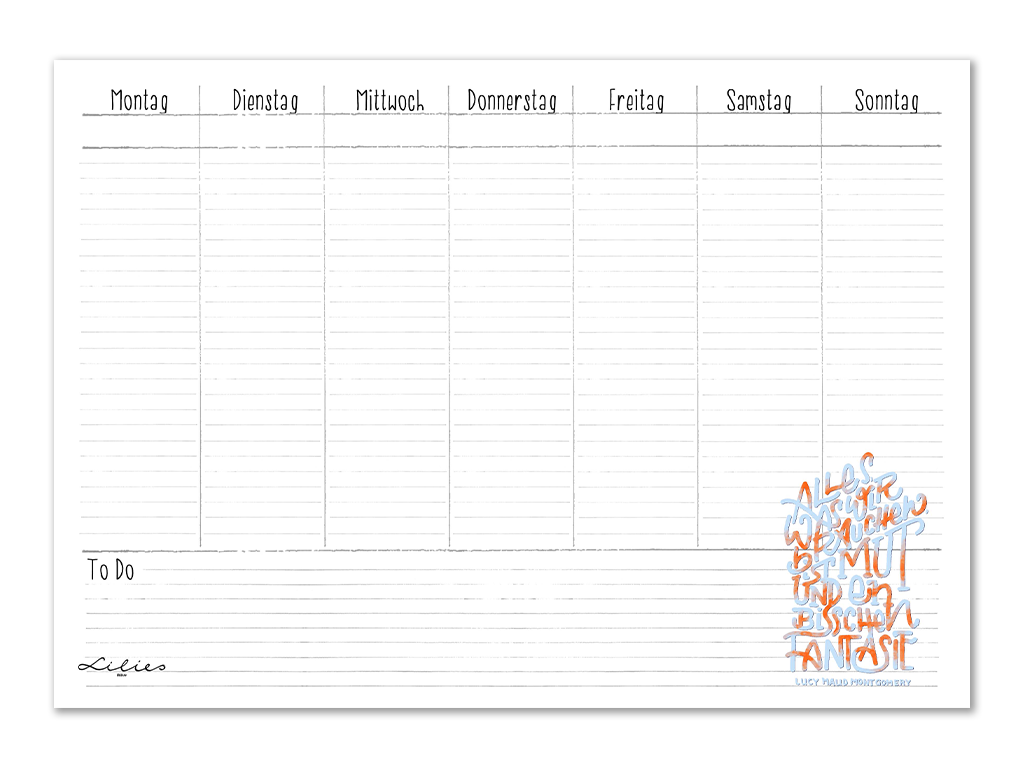 Lilies Berlin Freebies kostenlose Geschenke für Januar 2026, Mut und Fantasie