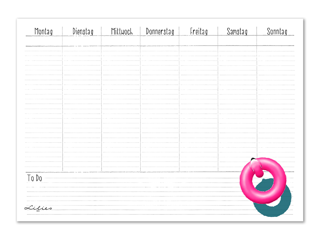 Lilies Berlin Freebies kostenlose Geschenke für Juli 2026, Flamingo Pool Party