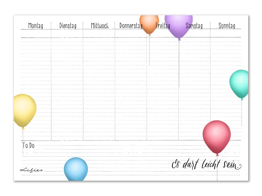 Lilies Berlin Freebies kostenlose Geschenke für August 2026, Luftballon Leichtigkeit
